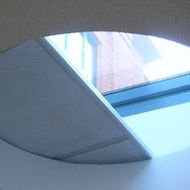 Imagem de uma cortina corta-fogo do modelo instalado Fibershield-H