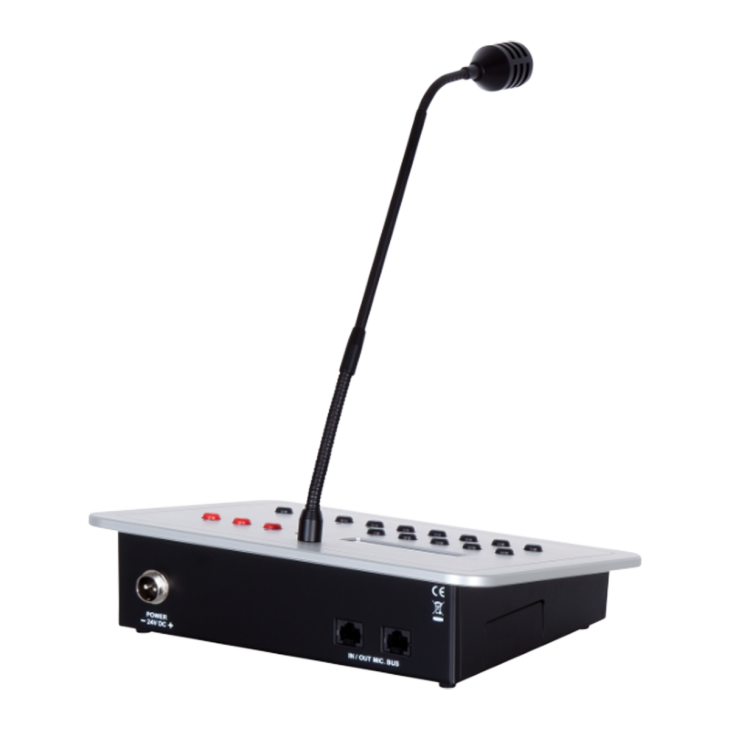 SPIKA-DRM - Estação Digital de Microfone Programável para Sistemas de Evacuação por Voz - Imagem 2