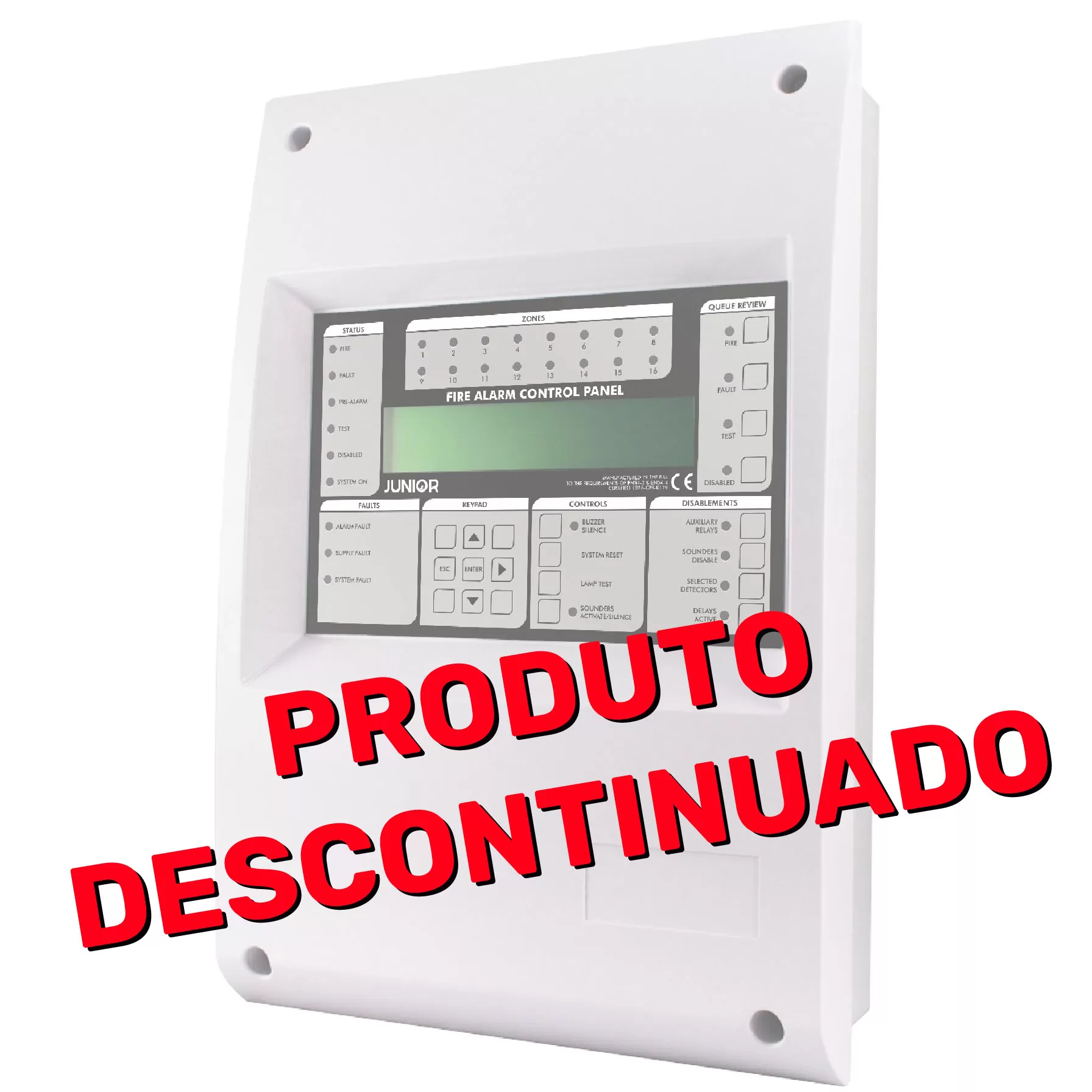 Imagem da Central Global Fire modelo Junior V4 descontinuada