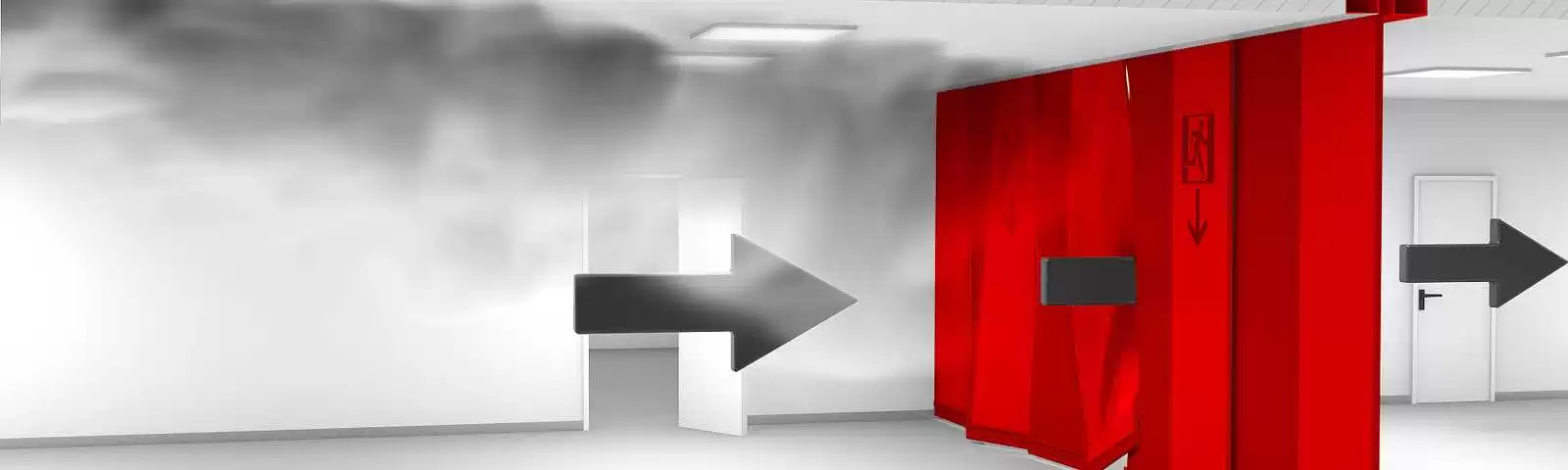 Stripecoil - Cortina Corta-Fumaça (para passagem de pessoas)