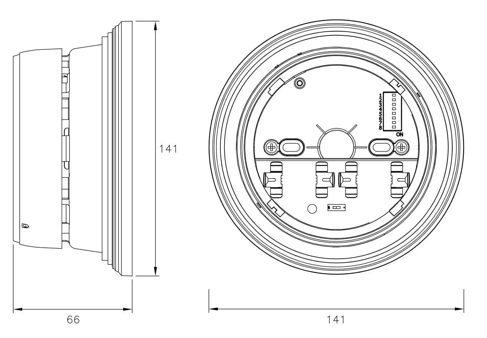 SGRBS100-AV/L - BASE ÁUDIO VISUAL PARA DETECTOR - Imagem 2