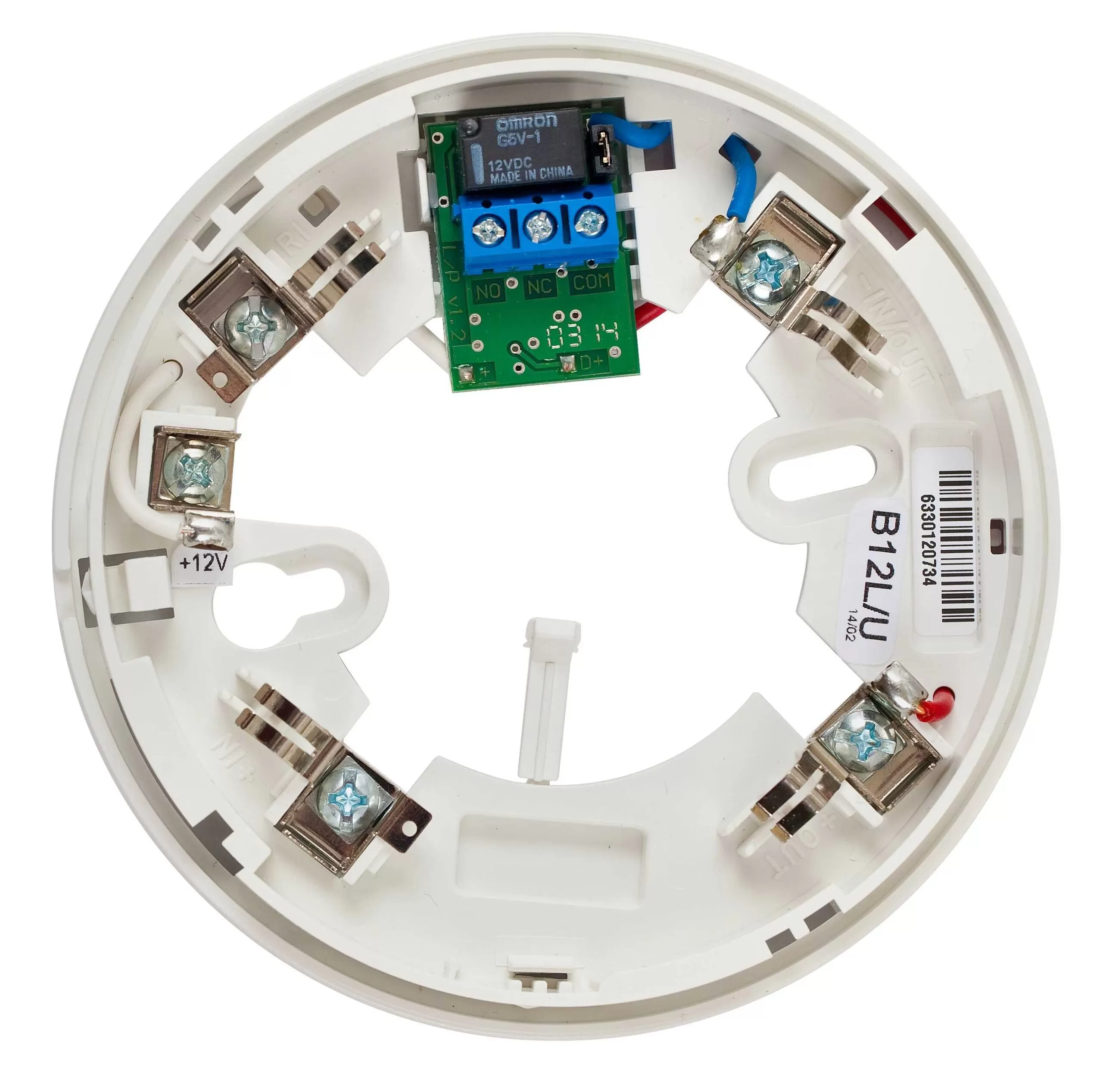 MAG B12 L/U - Base de Detector (12V) com Saída de Relé - Modos Latch e Unlatch