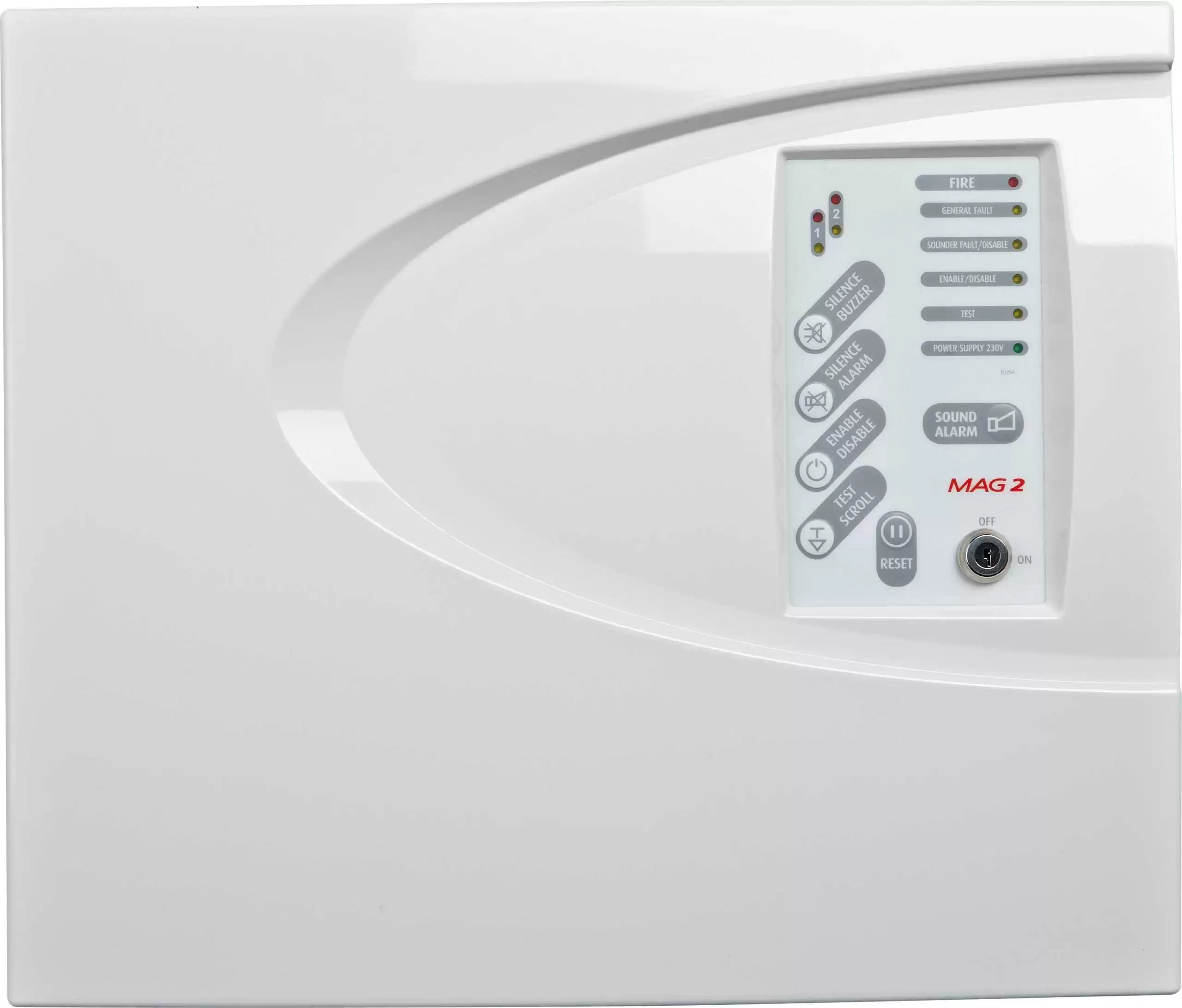 MAG 2P - Central Convencional 2 Laços (Plastic Box)