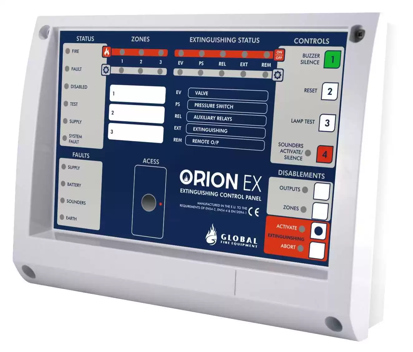ORION EX MINI-REP - PAINEL REPETIDOR PARA ORION EX
