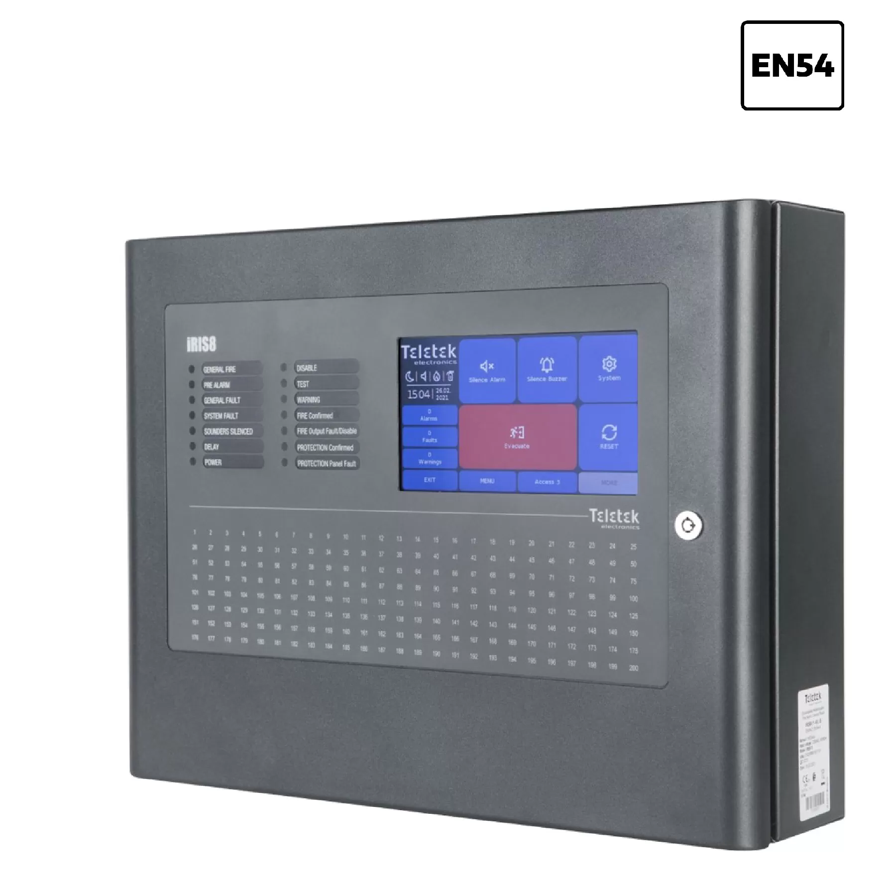 IRIS8 - Painel de Alarme de Incêndio Endereçável