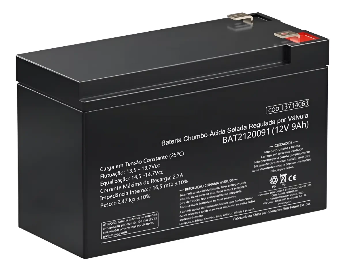 Bateria Para Central De Alarme de Incêndio